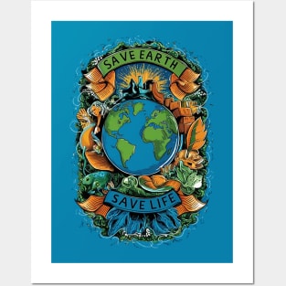 Save Earth, Save Life! Posters and Art